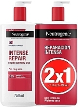 Духи, Парфюмерия, косметика Набор - Neutrogena Intense Repair Body Lotion (b/lot/2x750ml)