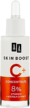 Сыворотка с 8 % витамин С и экстракт ацеролы - AA Cosmetics Skin Boost C+ Concentrate — фото N1