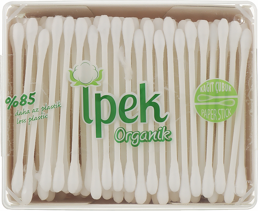 Ватные палочки в коробке, 200 шт - Ipek Organic