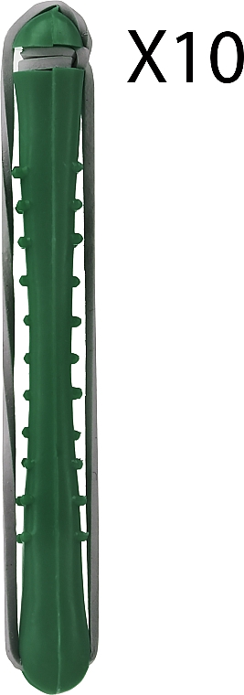 Бигуди для завивки KT-1, темно-зеленые, 10 шт - Deni Carte — фото N1