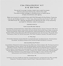 Medik8 The CSA Philosophy Kit Eye Edition (serum/7ml + cr/15ml + serum/7ml + cleanser/30ml) - Medik8 The CSA Philosophy Kit Eye Edition (serum/7ml + cr/15ml + serum/7ml + cleanser/30ml) — фото N7