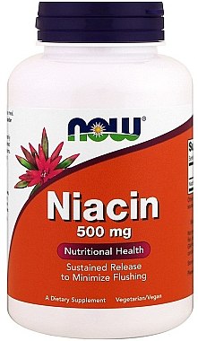 Вітамін В3 "Ніацин" 500 mg - Now Foods Niacin — фото N1