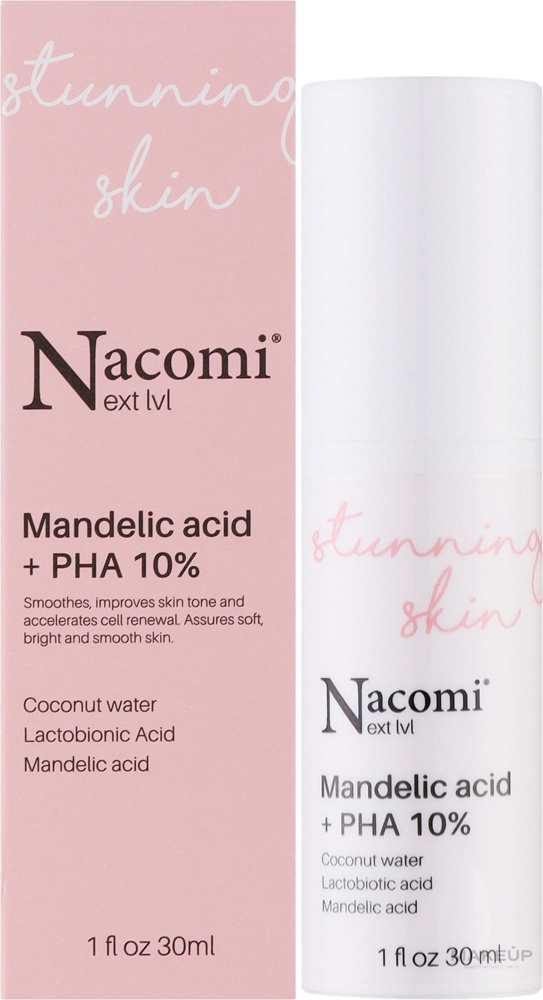 Пілінг-сироватка з мигдальною кислотою і 10% PHA - Nacomi Next Level Mandelic Acid + PHA 10% — фото 30ml