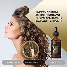 Набор "Полноценный курс восстановления до 3 месяцев" - LUM (oil/50ml + hair/coc/2x50ml + spray/120ml) — фото N12