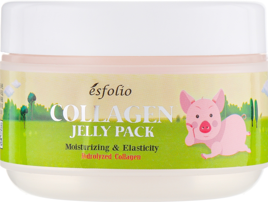 Коллагеновая лифтинг маска с памятью формы - Esfolio Collagen Shape Memory Jelly Pack — фото N2