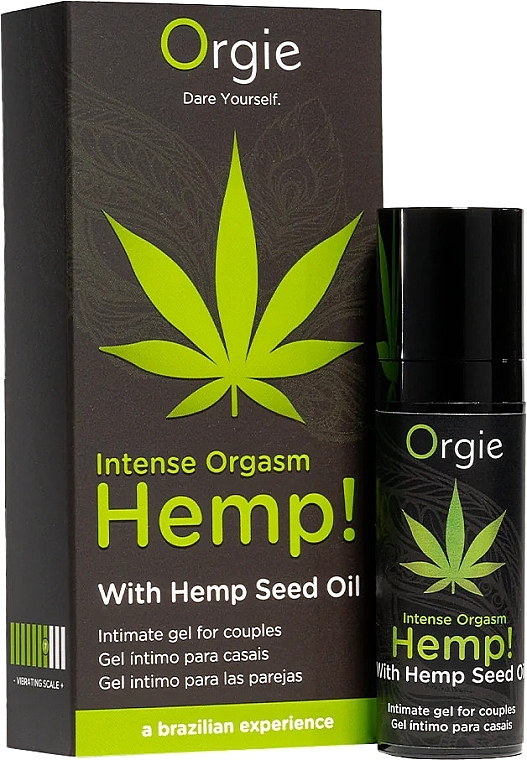 Збудливий гель з олією канабісу - Orgie Hemp! Intense Orgasm Intimate Gel — фото N2