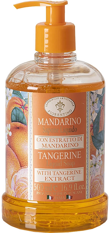 Жидкое мыло "Мандарин" - Saponificio Artigianale Fiorentino Mandarino Liquid Soap  — фото N1