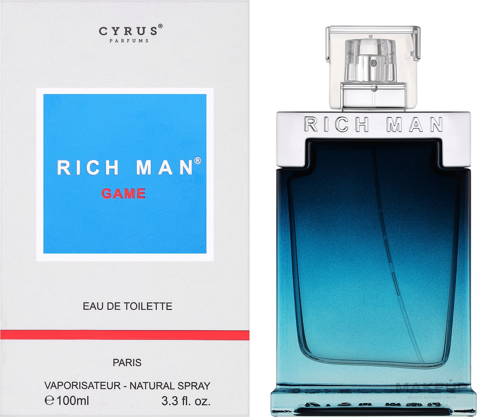 Paris Bleu Rich Man Game - Туалетная вода — фото 100ml