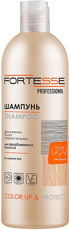 Шампунь для фарбованого волосся "Стійкість кольору" - Fortesse Professional Color Up & Protect Shampoo