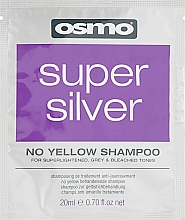 Духи, Парфюмерия, косметика Шампунь суперсеребро без желтого оттенка - Osmo Super Silver No Yellow Shampoo (пробник)