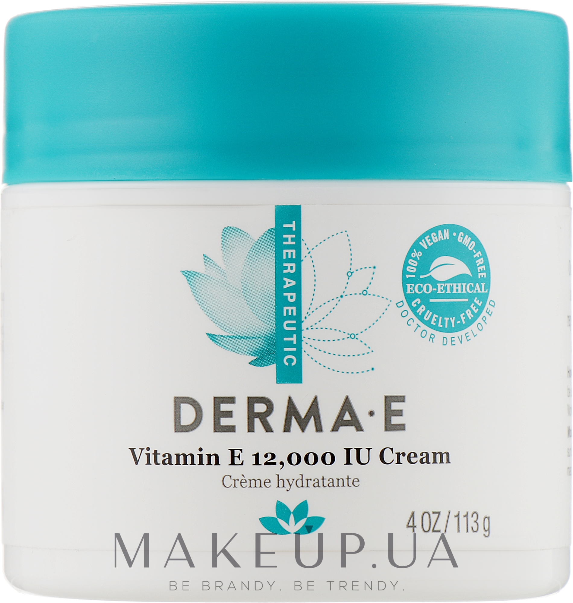 Зволожувальний крем з вітаміном Е - Derma E Therapeutic Topicals Vitamin E 12 000 IU Cream — фото 113g