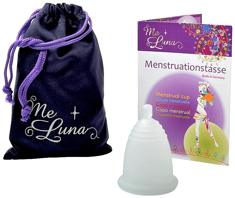 Менструальна чаша з кулькою, розмір L, прозора - MeLuna Classic Menstrual Cup — фото N1
