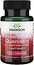 Парфумерія, косметика Харчова добавка "Ресвератрол і кверцетин" - Swanson Resveratrol And Quercetin Veggie Capsules