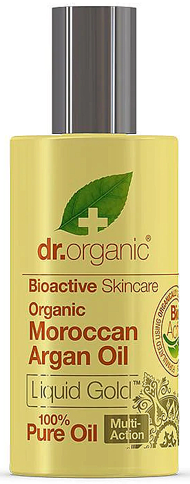 Арганова олія для шкіри та волосся - Dr. Organic Bioactive Skincare Argan Oil Liquid Gold Pure Oil — фото N2