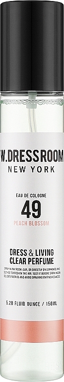 W.Dressroom Dress & Living Clear Perfume No.49 Peach Blossom - Парфюмированный спрей для одежды и дома