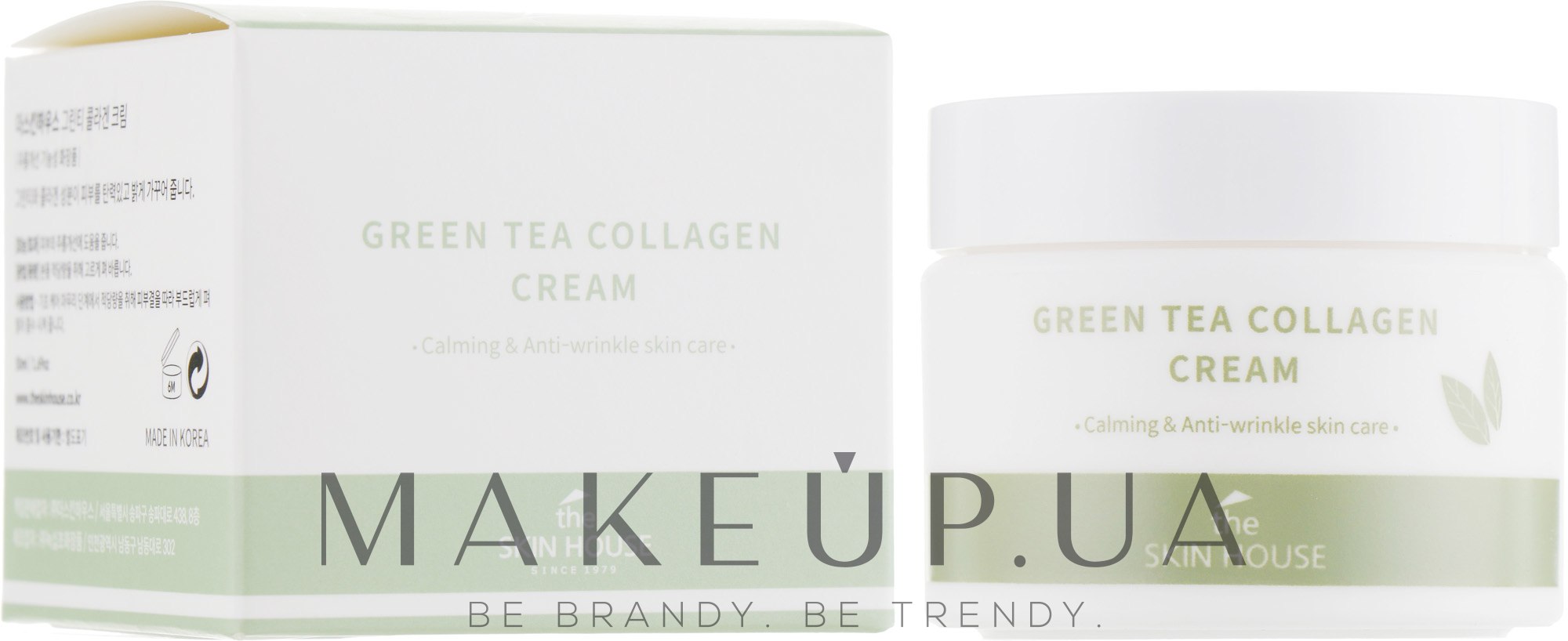 Заспокійливий крем на основі колагену та екстракту зеленого чаю - The Skin House Green Tea Collagen Cream — фото 50ml