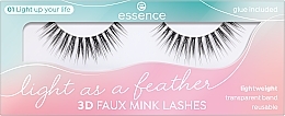 Накладні вії - Essence Light As A Feather 3D Faux Mink Lashes 01 Light Up Your Life — фото N2