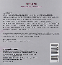 Ампулы с феруловой кислотой в липосомах - SesDerma Laboratories Liposomal Ferulac Ampoules — фото N3