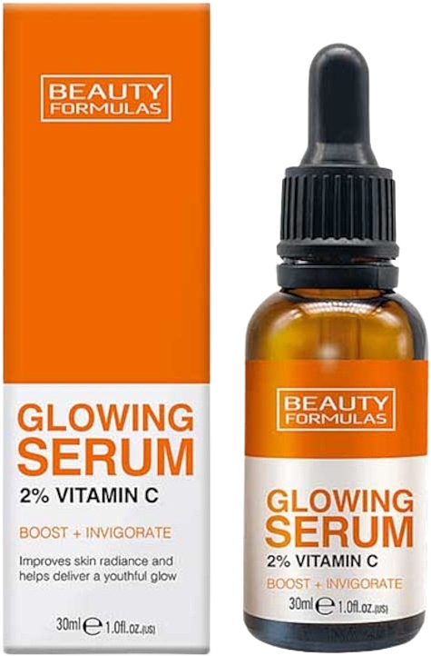 Сироватка для обличчя - Beauty Formulas Glowing Serum 2% Vitamin C — фото N1