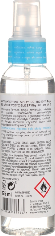 Антибактеріальний спрей для гігієни рук "Бавовна" - Dermo Pharma Antibacterial Hand Spray — фото N2