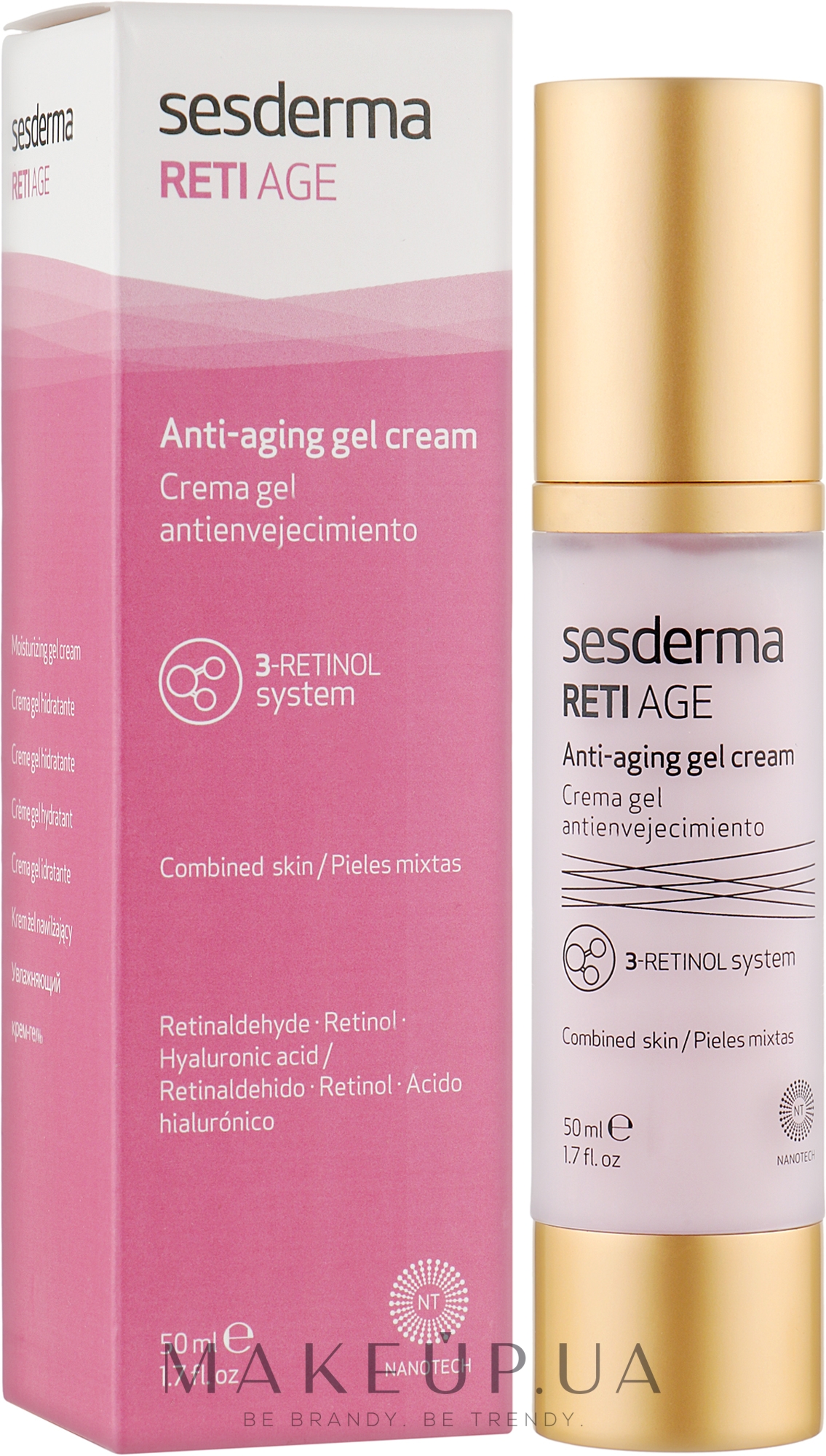 Крем-гель проти зморшок - SesDerma Laboratories Reti Age Anti-Aging Gel Cream — фото 50ml