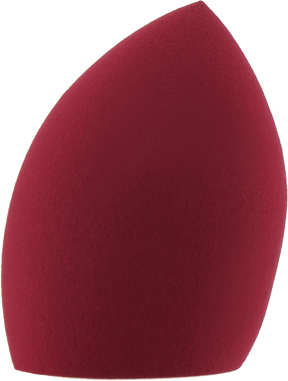 Спонж для макияжа каплеобразный, со срезом, нелатексный NL-B21, светло-бордовый - Cosmo Shop Latex Free — фото N1