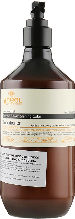 Кондиционер для окрашенных волос "Сияющий цвет" с цветком апельсина - Angel Professional Paris Provence Colored Hair Conditioner