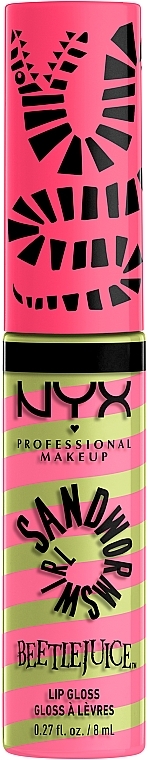 Блиск для губ - NYX Professional Makeup Beetlejuice Sandworm Swirl Lip Gloss — фото N1