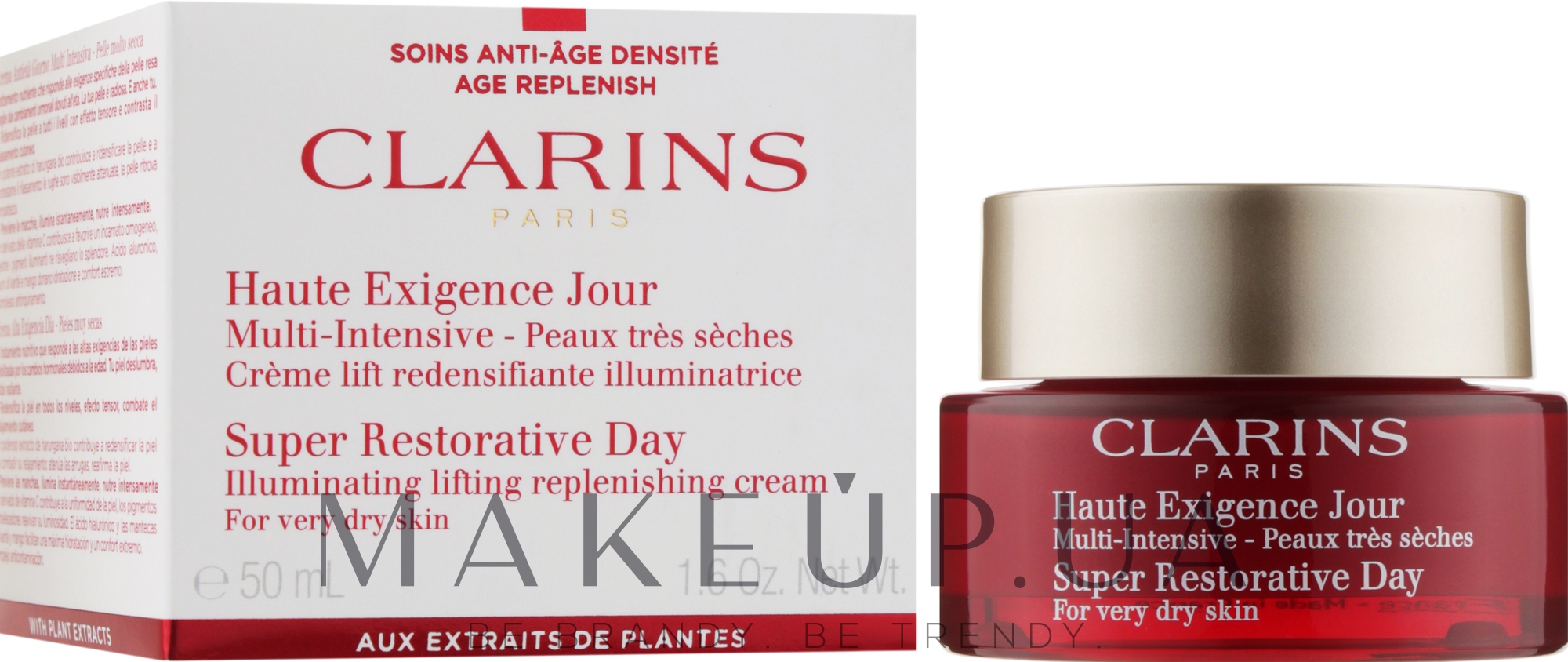 Дневной крем для очень сухой кожи - Clarins Super Restorative Day Cream Dry Skin — фото 50ml