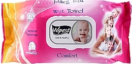 Дитячі вологі серветки "Comfort", 120 шт. - Wipest Safe & Healthy Wet Towel — фото N1