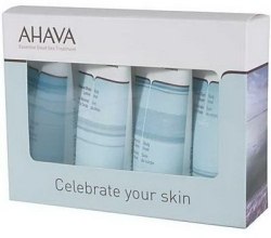 Духи, Парфюмерия, косметика Набор "Celebrate Your Skin" - Ahava Source (h/cr/40ml + f/cr/40ml + b/lot/40ml + sh/gel/40ml)