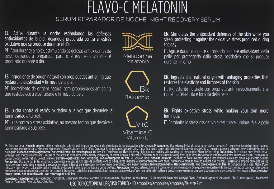 Сыворотка для лица ночная - Isdin Isdinceutics Flavo C Melatonin Serum Reparador De Noche — фото N3