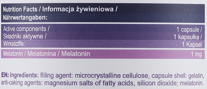 Пищевая добавка «Мелатонин» - Allnutrition Adapto Melatonin — фото N3