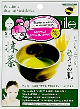Маска з есенцією зеленого чаю для обличчя - Pure Smile Green Tea Essence Mask — фото N1