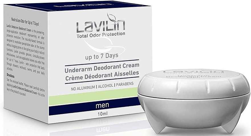 Кремовий дезодорант для чоловіків "7 днів" - Lavilin 7 Day Underarm Deodorant Cream Men — фото N1