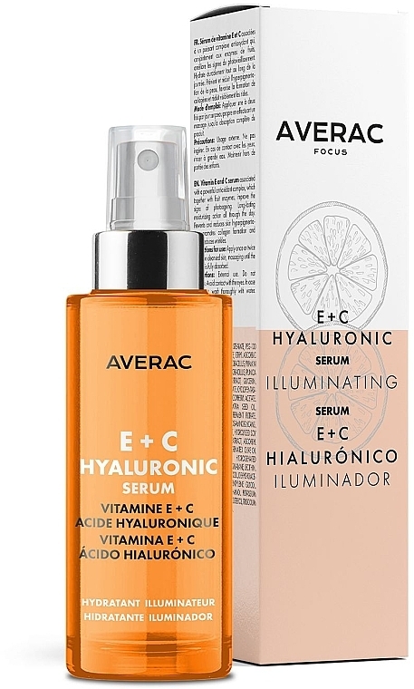 Освежающая гиалуроновая сыворотка с витаминами E + C - Averac Focus Hyaluronic Serum With Vitamins E + C — фото N1