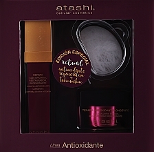 Духи, Парфюмерия, косметика Набор - Atashi Antioxidant (ser/50ml +f/cr/50ml + gua sha)