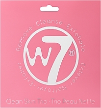 Парфумерія, косметика Набір подушечок для очищення шкіри - W7 Clean Skin Trio Pads