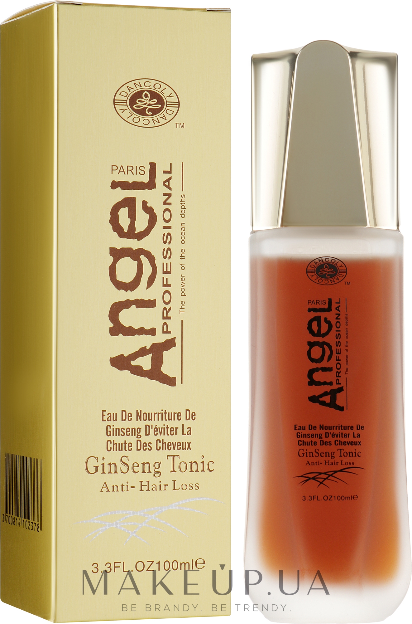 Тонік проти випадіння волосся з екстрактом женьшеню - Angel Professional Paris With Ginseng Extract Tonic — фото 100ml
