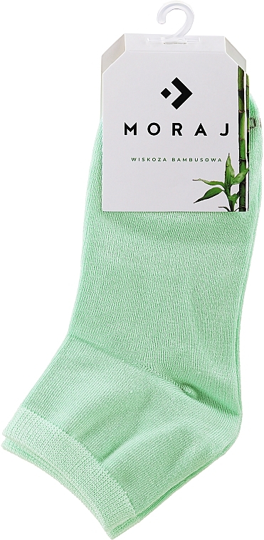 Женские бамбуковые носки до щиколоток, 1 пара, зеленые - Moraj — фото N1