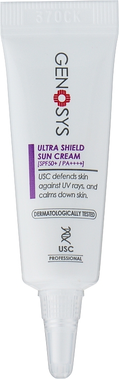 Сонцезахисний крем - Genosys Ultra Shield Sun Cream SPF 50+ (пробник) — фото N1