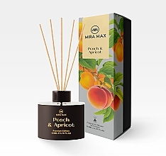 Парфумерія, косметика Аромадифузор - Mira Max Peach & Apricot Fragrance Diffuser With Reeds