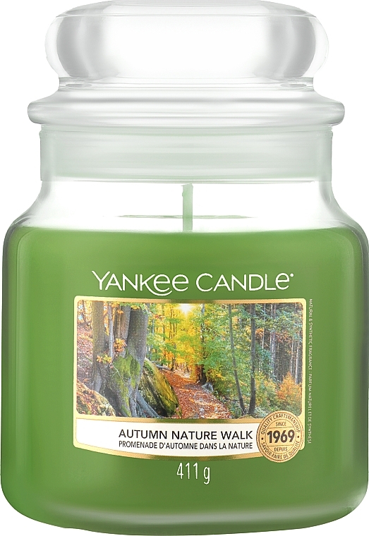 Ароматична свічка у банці "Осіння прогулянка" - Yankee Candle Autumn Nature Walk — фото N1