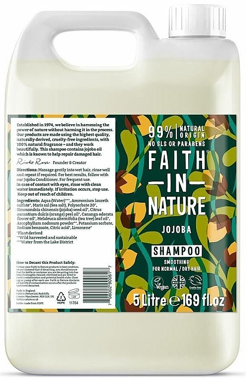 Шампунь для нормального і сухого волосся "Жожоба" - Faith In Nature Jojoba Shampoo Refill (змінний блок) — фото N1