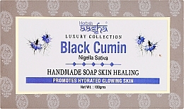 Мило ручної роботи "Чорний кмин" - Aasha Herbals Luxury Collection Black Cumin Handmade Soap Skin Healing — фото N1