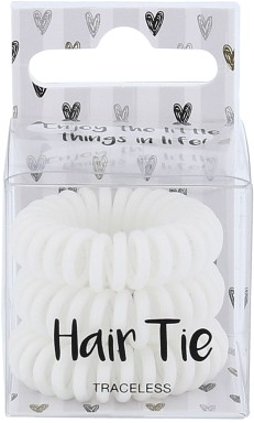 Резинки для волос, белые - Cosmetic 2K Hair Tie White — фото N1