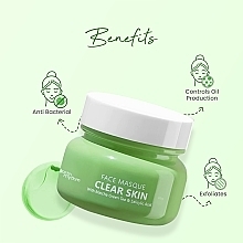 Маска для лица с зеленым чаем матча - Earth Rhythm Clear Skin Face Masque With Matcha Green Tea — фото N3