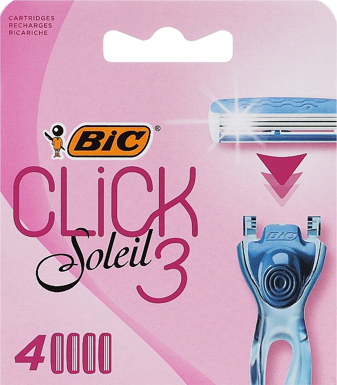 Сменные кассеты для бритья, 4 шт. - Bic Click 3 Soleil — фото N1