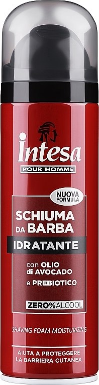 Піна для гоління з маслом авокадо - Intesa Classic Black Shaving Foam Moisturizer
