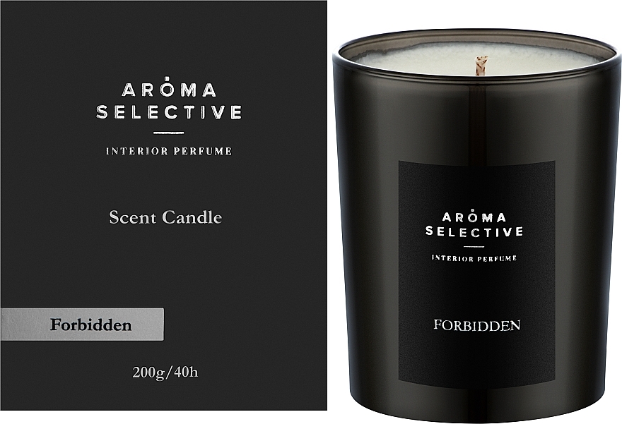 УЦЕНКА Ароматическая свеча "Forbidden" - Aroma Selective Scented Candle * — фото N2